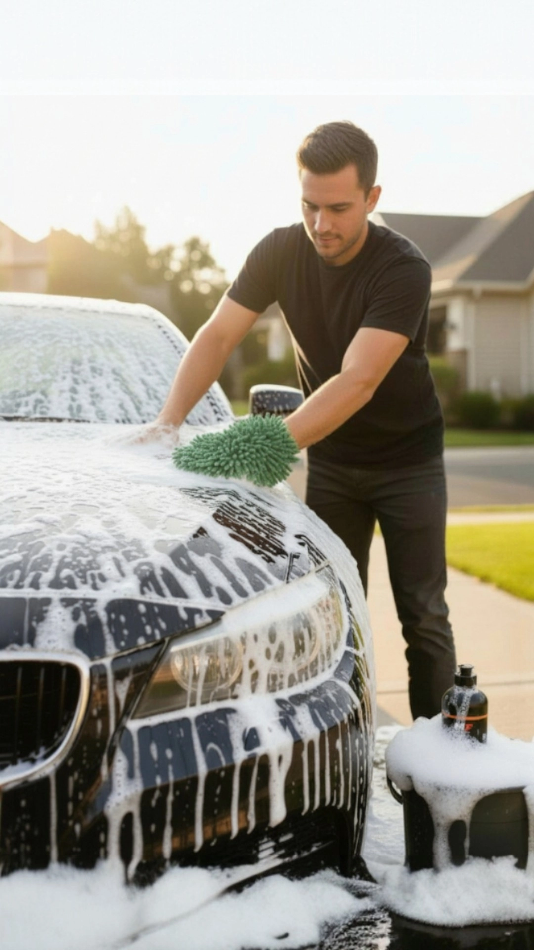 OTO YIKAMA BAKIM SETİ - MİKROFİBER BEZ HEDİYELİ