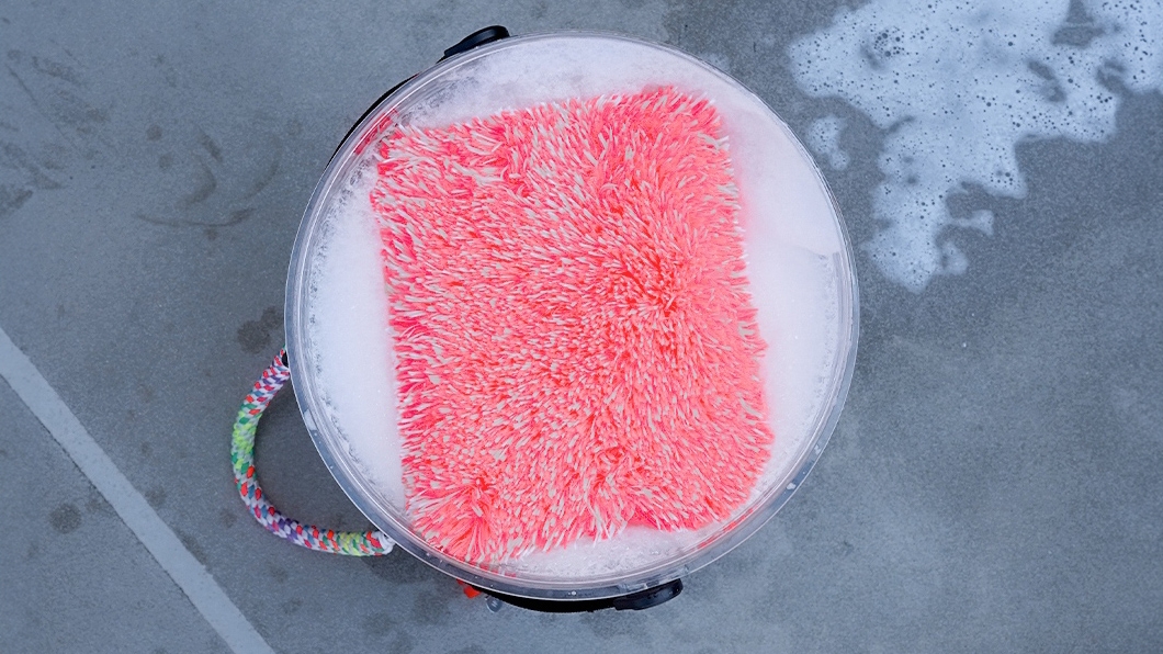 PURESTAR  CREAMY  WASH  PAD  PURPLE   1200 GSM  ( 22X15 )