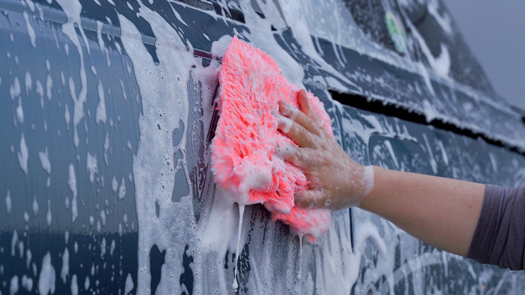 PURESTAR  CREAMY  WASH  PAD  PURPLE   1200 GSM  ( 22X15 )