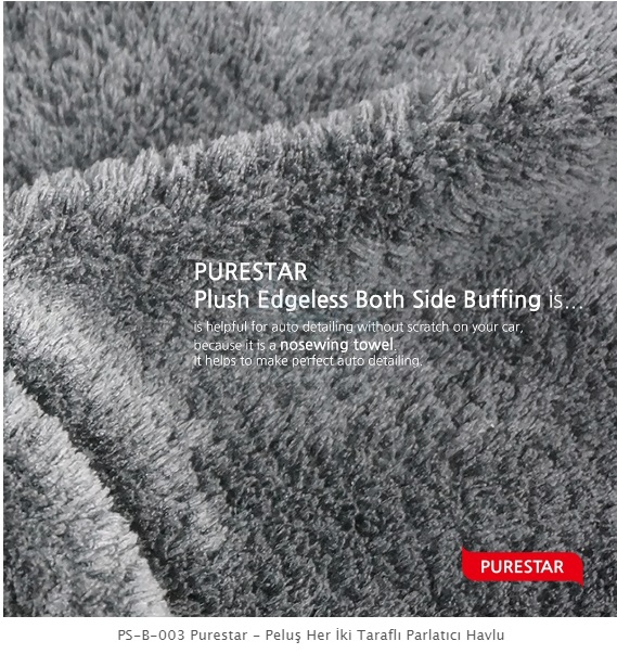 PURESTAR ROYAL GREY BUFFING TOWEL ( 40X40 CM ) (470 GSM )