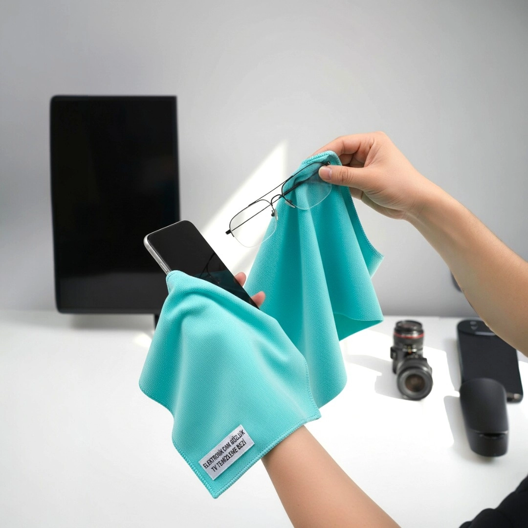 MİKROFİBER HASSAS YÜZEY , ELEKTRONİK , LCD , LAPTOP , CAM , GÖZLÜK BEZİ   (40X40 CM)