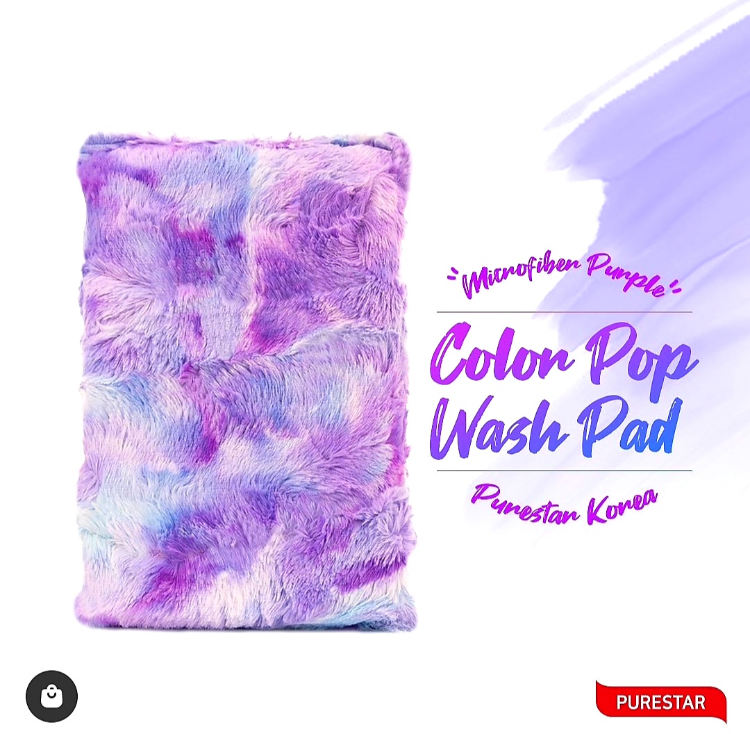 PURESTAR  COLOR POP  WASH  PAD  PURPLE   1100 GSM  ( 22X15 )