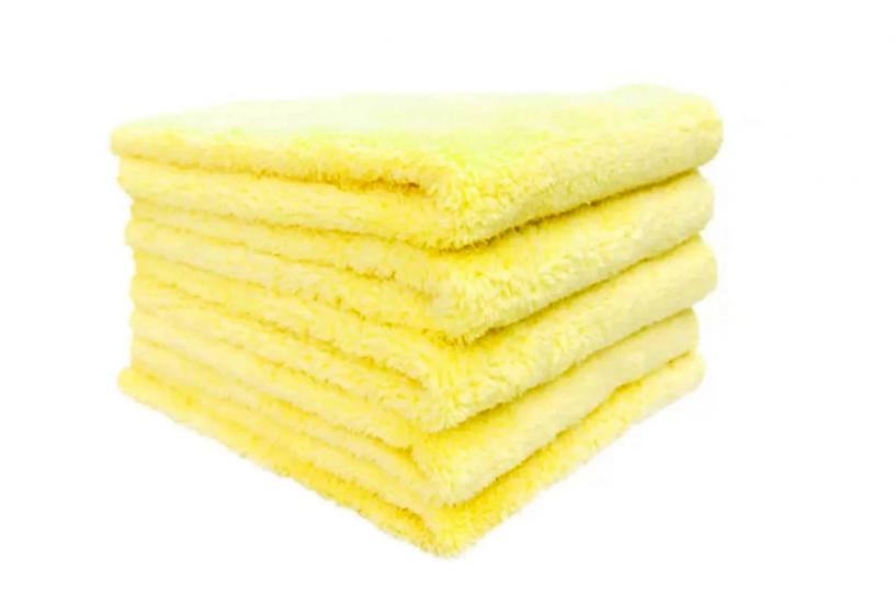 PLUSH EDGELESS BOTH SIDE BUFFING TOWEL  ( 32X32 CM ) (5’Lİ PAKET )