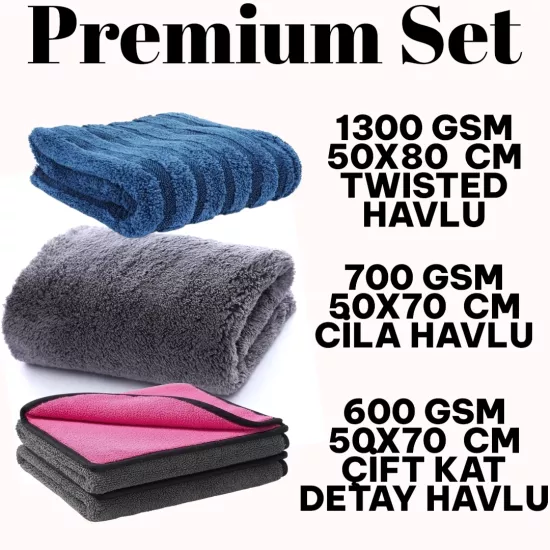 ŞOK İNDİRİM  - PREMİUM HAVLU SET - 