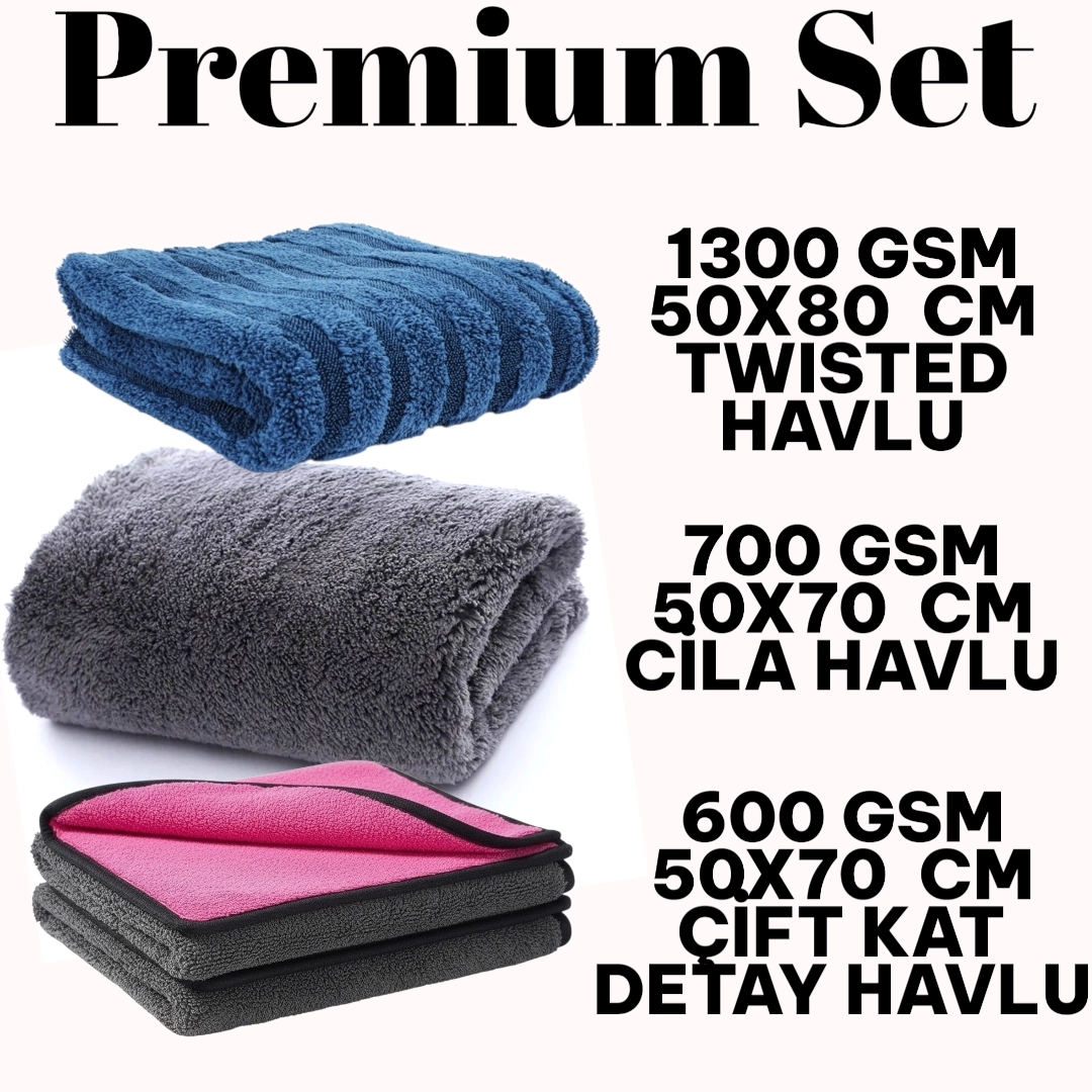 ŞOK İNDİRİM  - PREMİUM HAVLU SET - 