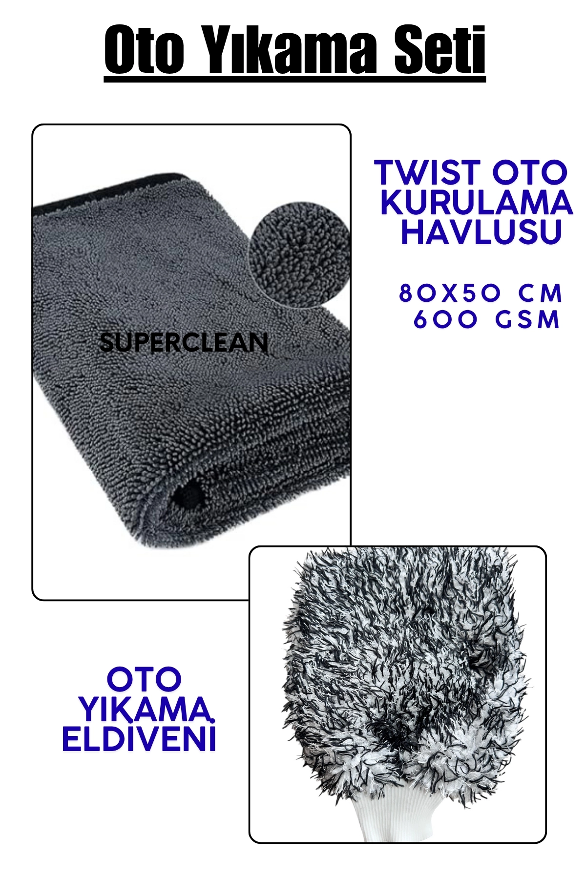 SUPERCLEAN OTO YIKAMA BEZ  SETİ