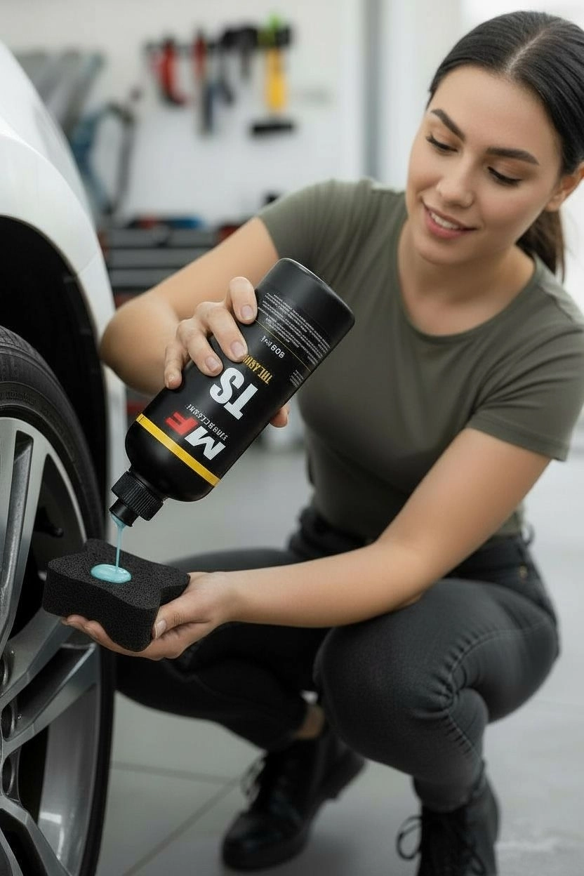 JANT / LASTİK OTO BAKIM SETİ - MİKROFİBER PED  HEDİYELİ