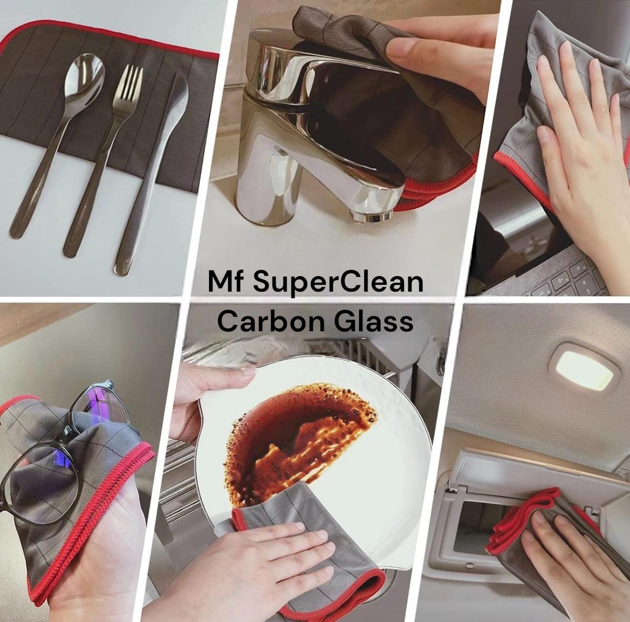 SUPERCLEAN  CARBON  GLASS -  KARBON CAM BEZİ - 400 GSM  -40X40 CM